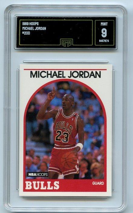 NBA Hoops 1989 - #200 - Graded - GMA 9 - Mint - Michael, Verzamelen, Stickers
