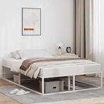 vidaXL Bedframe zonder matras 120x200 cm wit, Verzenden, Wit, Nieuw, Twijfelaar