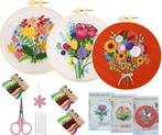 2dekans | Happy Goods - Borduurpakket Bloemen - Borduurset, Ophalen of Verzenden, Zo goed als nieuw