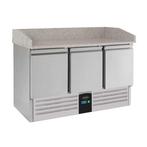 Pizzawerkbank | 3 deurs | Verdamper | A Label | 140x70x10..., Verzenden, Nieuw in verpakking