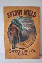 Rare Sperry Mills Amerikaanse Indiaan Bloemzak Canvas op, Antiek en Kunst