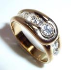 Ring - 18 karaat Geel goud - 1.10ct. tw. Diamant, Sieraden, Tassen en Uiterlijk, Ringen, Nieuw
