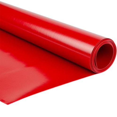 PVC Zeildoek per meter - Rood -  Breedte: 250cm (600-699gr/m, Doe-het-zelf en Verbouw, Zeil en Folie, Zeil, Nieuw, Ophalen of Verzenden