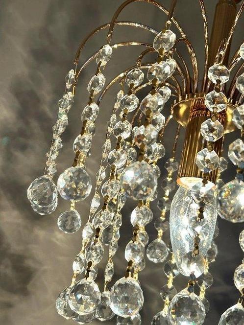 Swarovski - Kroonluchter - Kristal, Bladgoud, Huis en Inrichting, Overige Huis en Inrichting