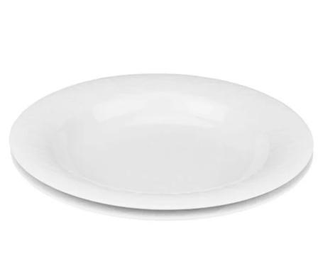2dekans | Rosenthal Set van 2 Diepe Borden, 24 cm, Wit,, Huis en Inrichting, Keuken | Servies, Zo goed als nieuw, Ophalen of Verzenden
