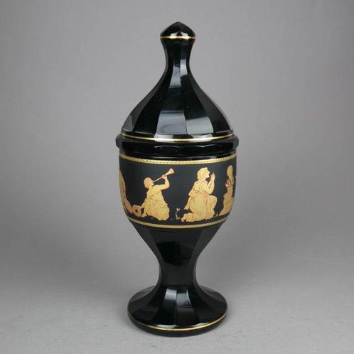 In the style of Moser - Doos - Jug met deksel in Art, Antiek en Kunst, Antiek | Glas en Kristal