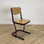 Eromes schoolstoel zithoogte 46 cm,  Beuken - paars, Ophalen of Verzenden, Gebruikt, Hout, Eén