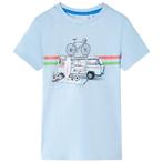 vidaXL Kindershirt 140 lichtblauw, Verzenden, Nieuw