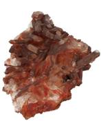 Ruwe Bergkristal Edelsteen Cluster Rood - 150-200 gram, Verzamelen, Mineralen en Fossielen, Verzenden