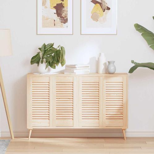 vidaXL Kastdeuren met lamellen 4 st 61,5x29,5 cm massief, Huis en Inrichting, Kasten | Overige, Nieuw, Verzenden