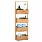 2dekans | Asda - Badkamer wandrek - Bamboe - 88x16x28 cm, Huis en Inrichting, Ophalen of Verzenden, Zo goed als nieuw