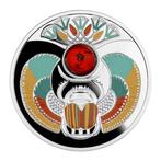 Niue. 1 Dollar 2022 $1 NZD Niue Silver Egyptian Amber Scarab