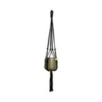 Plantenhanger Classic Zwart - Katoen - Macramé -, Huis en Inrichting, Woonaccessoires | Overige, Ophalen of Verzenden, Nieuw