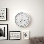 Wandklok met quartz uurwerk radiogestuurd 31 cm wit, Huis en Inrichting, Verzenden