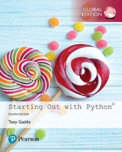 Starting Out with Python Global Edition 9781292225753, Boeken, Studieboeken en Cursussen, Zo goed als nieuw, Verzenden