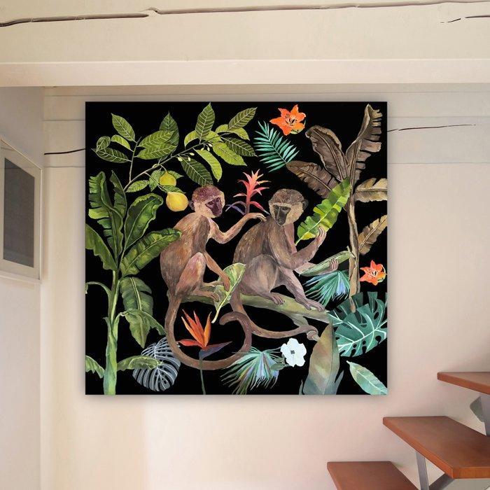 Artemisia - Monkey Couple - Jungle Heart Beat - XXLarge, Antiek en Kunst, Kunst | Schilderijen | Modern