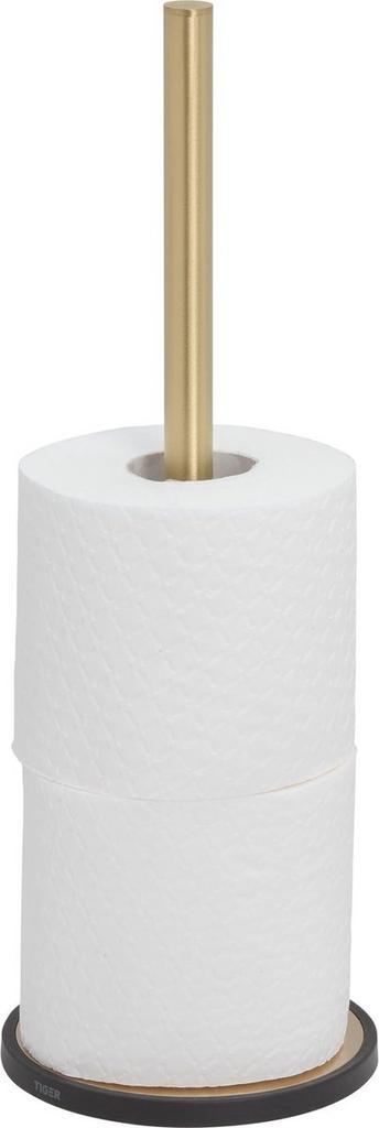 Tiger Tune - Reserverolhouder vrijstaand - 3 rollen - Goud, Huis en Inrichting, Badkamer | Badtextiel en Accessoires, Zo goed als nieuw
