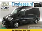 Volkswagen Crafter 35 2.0 TDI Exclusive L3H3 BPM VRIJ €799pm, Auto's, Automaat, Volkswagen, Zwart, Diesel