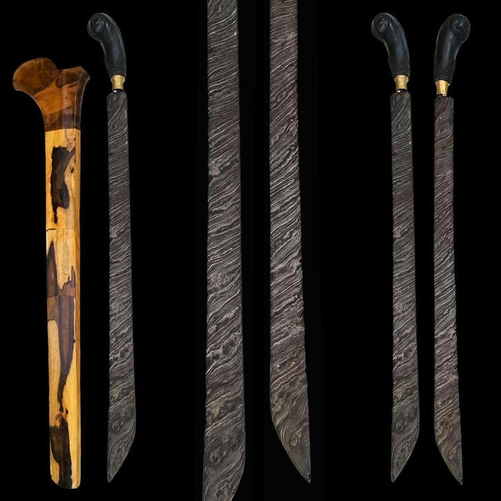 Antieke Pedang Luwuk volle pamor Gubet kris keris krissen, Antiek en Kunst, Kunst | Niet-Westerse kunst, Ophalen of Verzenden