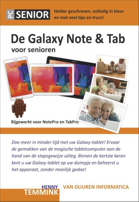 Samsung Galaxy Note en Tab / Voor senioren / PCSenior, Boeken, Informatica en Computer, Zo goed als nieuw, Verzenden