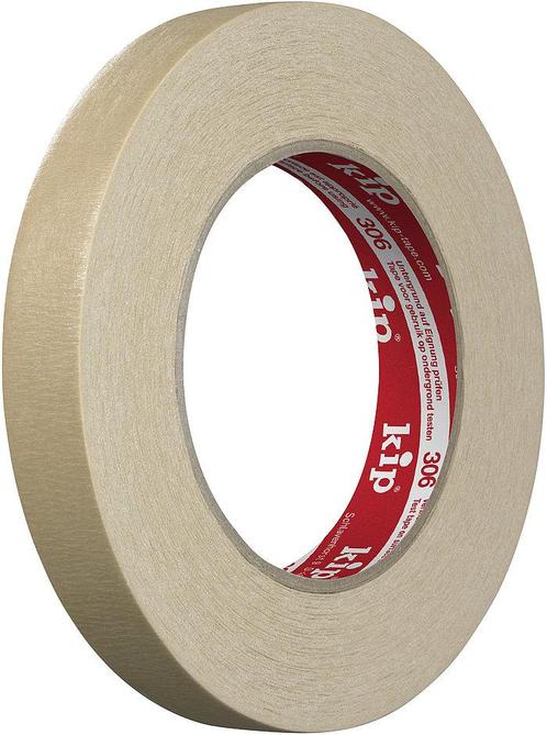 Kip 306 Masking tape hittebestendig bruin KIP-306-xx, Doe-het-zelf en Verbouw, Verf, Beits en Lak, Nieuw, Ophalen of Verzenden
