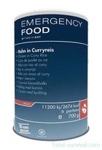 Trek n Eat, Emergency Food Kip in Curried Rice 700G blik, Nieuw