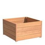 Hardhouten plantenbak Sevilla 100x100x57,4cm - Met bodem, Tuin en Terras, Bloembakken en Plantenbakken, 100 cm of meer, Vierkant