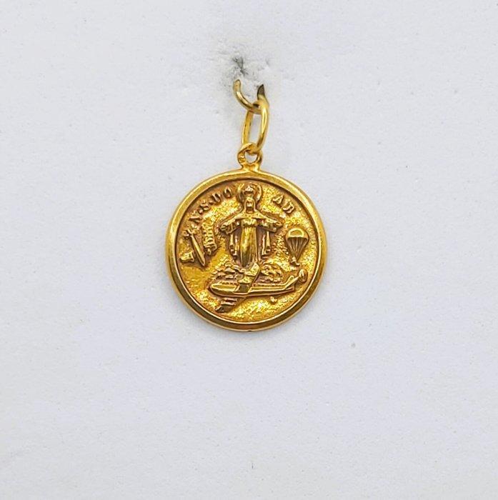 Medaille hanger - 19.2 kt. Geel goud - Onze Lieve Vrouw van, Sieraden, Tassen en Uiterlijk, Antieke sieraden