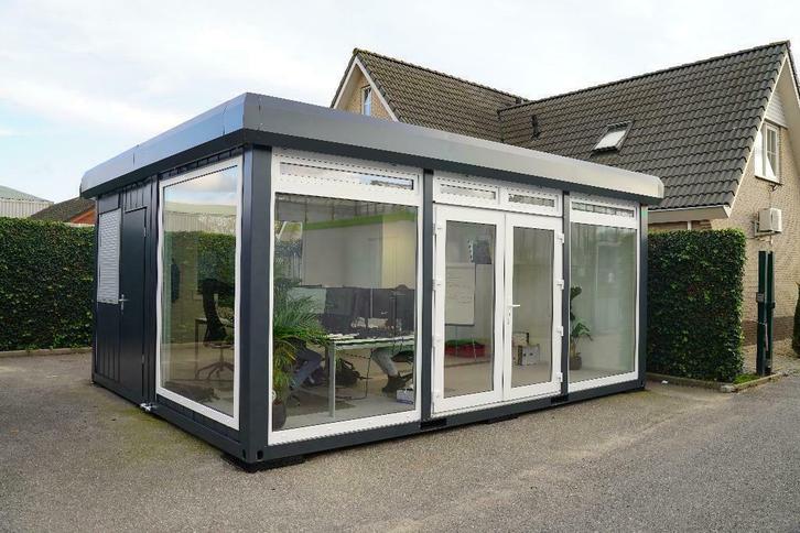 Permanente woonunit met glazenwanden en toilet nu te koop!, Tuin en Terras, Tuinhuizen, Nieuw