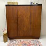 Vintage Midcentury kledingkast linnenkast j`50/60 kidsroom, Ophalen, Gebruikt, Overige materialen, Met klep(pen)