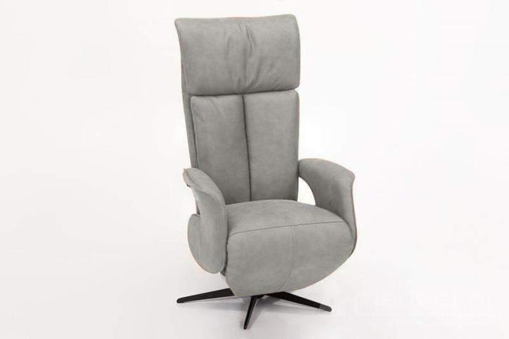 Relaxfauteuil Uitgeest - relaxfauteuils - Zilver, Huis en Inrichting, Stoelen, Nieuw, Stof