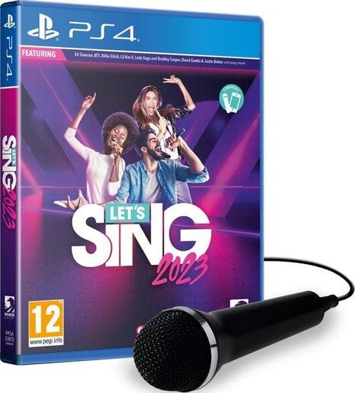 Lets Sing 2023 + 1 Microphone (Nieuw) (PS4 Games), Spelcomputers en Games, Games | Sony PlayStation 4, Nieuw, Ophalen of Verzenden