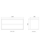 Badmeubelset BWS Riga Met Lako Wastafel Wit 120 cm Walnoot, Ophalen of Verzenden, Nieuw