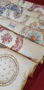 Exclusieve stof Engels aardewerk voor tafelbekleding,, Antiek en Kunst