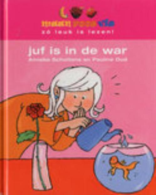 Juf is in de war / Maan roos vis / 4 9789027660862, Boeken, Kinderboeken | Jeugd | onder 10 jaar, Zo goed als nieuw, Verzenden
