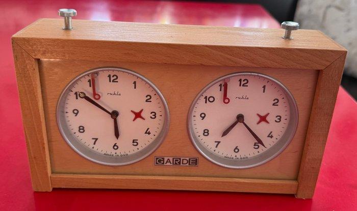 UMF Ruhla DDR - Schaakspel - GARDE , Vintage WM Schachuhr -, Antiek en Kunst, Curiosa en Brocante