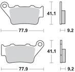 Remblokken achter MOTO MASTER 093212 SINTER RACING GP, Motoren, Nieuw