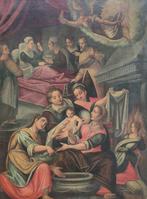 Scuola bresciana (XVI-XVII) - Nascita di Maria, Antiek en Kunst, Kunst | Schilderijen | Klassiek