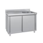 GGM Gastro | Spoelkast ECO - 1400x700mm - met 1 spoelbak |, Verzenden, Nieuw in verpakking, RVS Meubilair