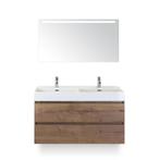 Maxx XL Badmeubelset 120 cm - Tabacco - Wastafel Kube Dubbel, Huis en Inrichting, Badkamer | Badkamermeubels, Ophalen of Verzenden