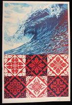 Shepard Fairey (OBEY) (1970) - Wave Of Distress SIGNED, Antiek en Kunst, Kunst | Tekeningen en Foto's