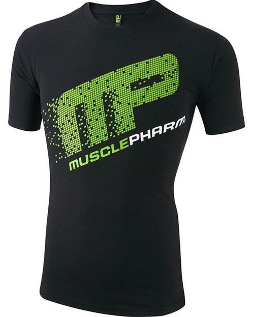 MusclePharm Pixel T-shirt Katoen Zwart, Kleding | Heren, Sportkleding, Zwart, Maat 56/58 (XL), Nieuw, Vechtsport, Ophalen of Verzenden