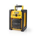 FM-Bouwradio | 15 W | Bluetooth® | IPX5 | Handvat | Geel / Z, Ophalen of Verzenden, Nieuw