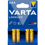 Varta AAA (LR03) Longlife batterijen - 4 stuks in, Doe-het-zelf en Verbouw, Nieuw, Ophalen of Verzenden