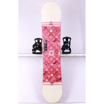 150 dames snowboard SALOMON LIBERTY UNITE, WHITE/pink, woodc beschikbaar voor biedingen