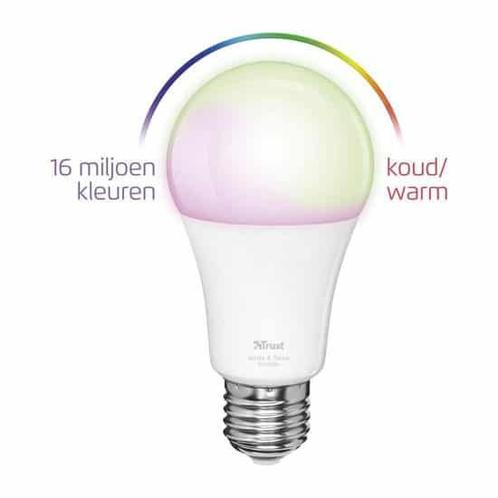 Trust Smart Home - Dimbare E27 Led Lamp - White and Color, Huis en Inrichting, Lampen | Overige, Zo goed als nieuw, Ophalen of Verzenden