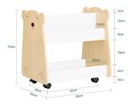 Kinderopbergkast met Wielen voor Boeken en Speelgoed, Verzenden, Nieuw