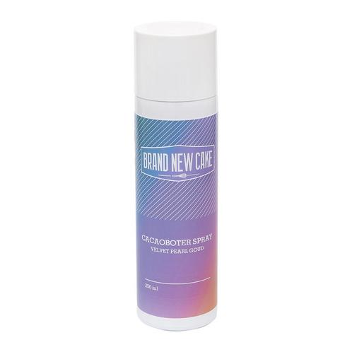 BrandNewCake Cacaoboter spray Velvet Pearl Goud 250ml, Hobby en Vrije tijd, Taarten en Cupcakes maken, Nieuw, Verzenden
