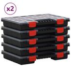 vidaXL Assortimentsdozen 10 st 34,5x25x5 cm polypropeen, Doe-het-zelf en Verbouw, Gereedschapskisten, Verzenden, Nieuw