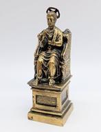 sculptuur, San Pietro - 11 cm - Verguld brons, Antiek en Kunst